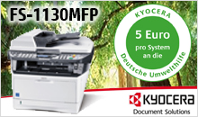 Kyocera DUH-Spendenaktion