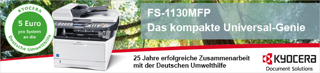 Kyocera DUH-Spendenaktion